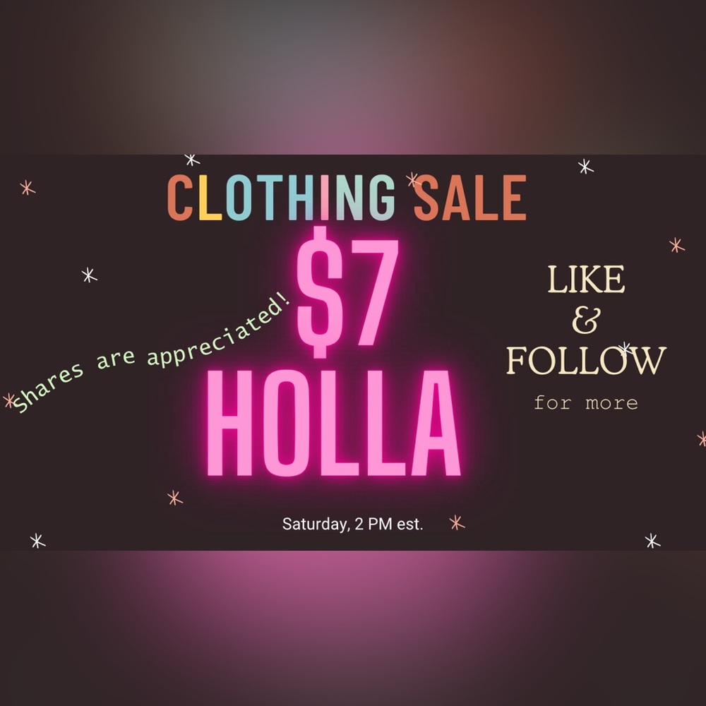 CLOTHING CLEAROUT SALE Colab w/ @stylesdetail